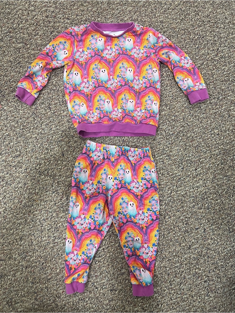 Toddler Ghost Print Lounge Set